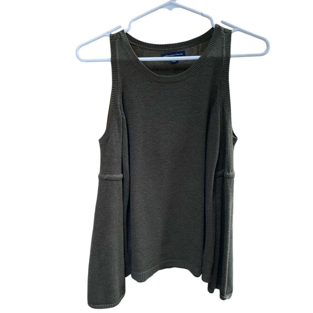 American Eagle Sweater Cold Shoulder Bell Sleeves XS